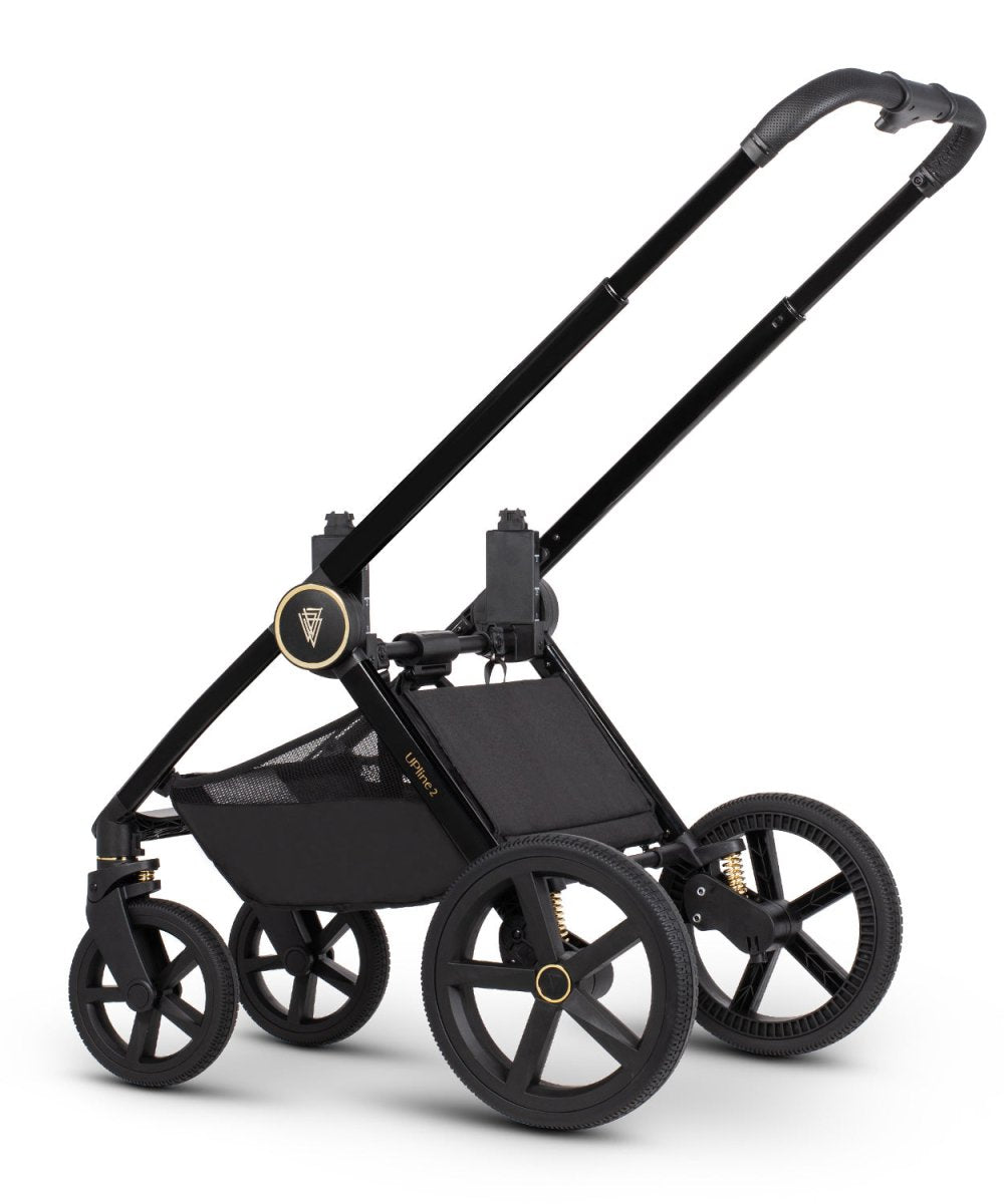 Venicci Upline 2 - 2 In 1 Pram Pushchair - All Black - For Your Little One