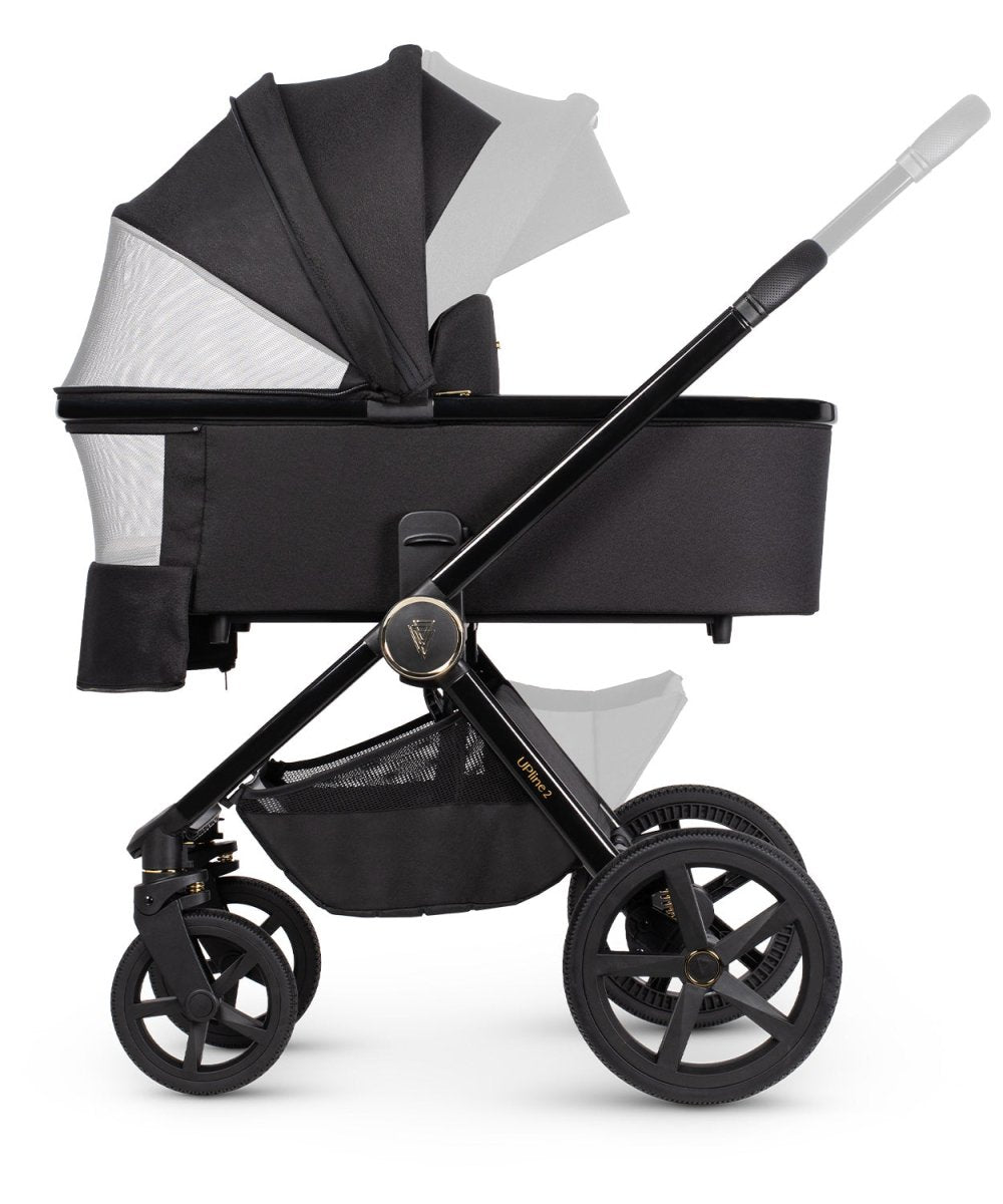 Venicci Upline 2 - 3 In 1 Travel System And Base - All Black - For Your Little One