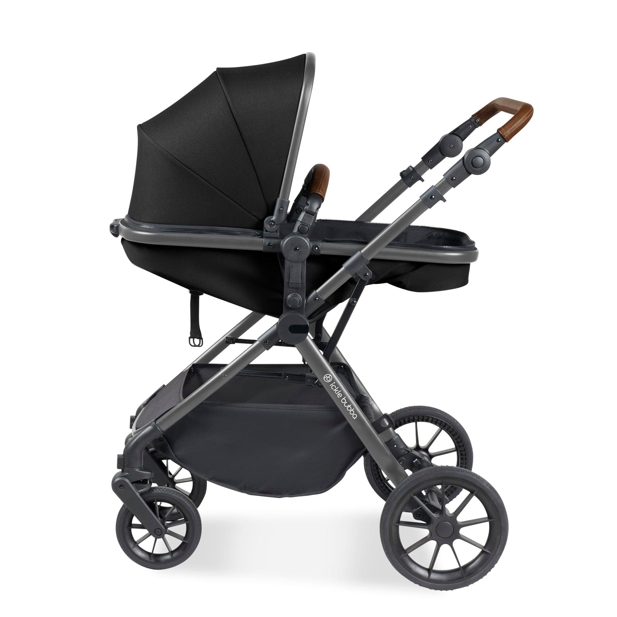 Ickle Bubba Cosmo 2 in 1 Plus Pushchair - Black - For Your Little One