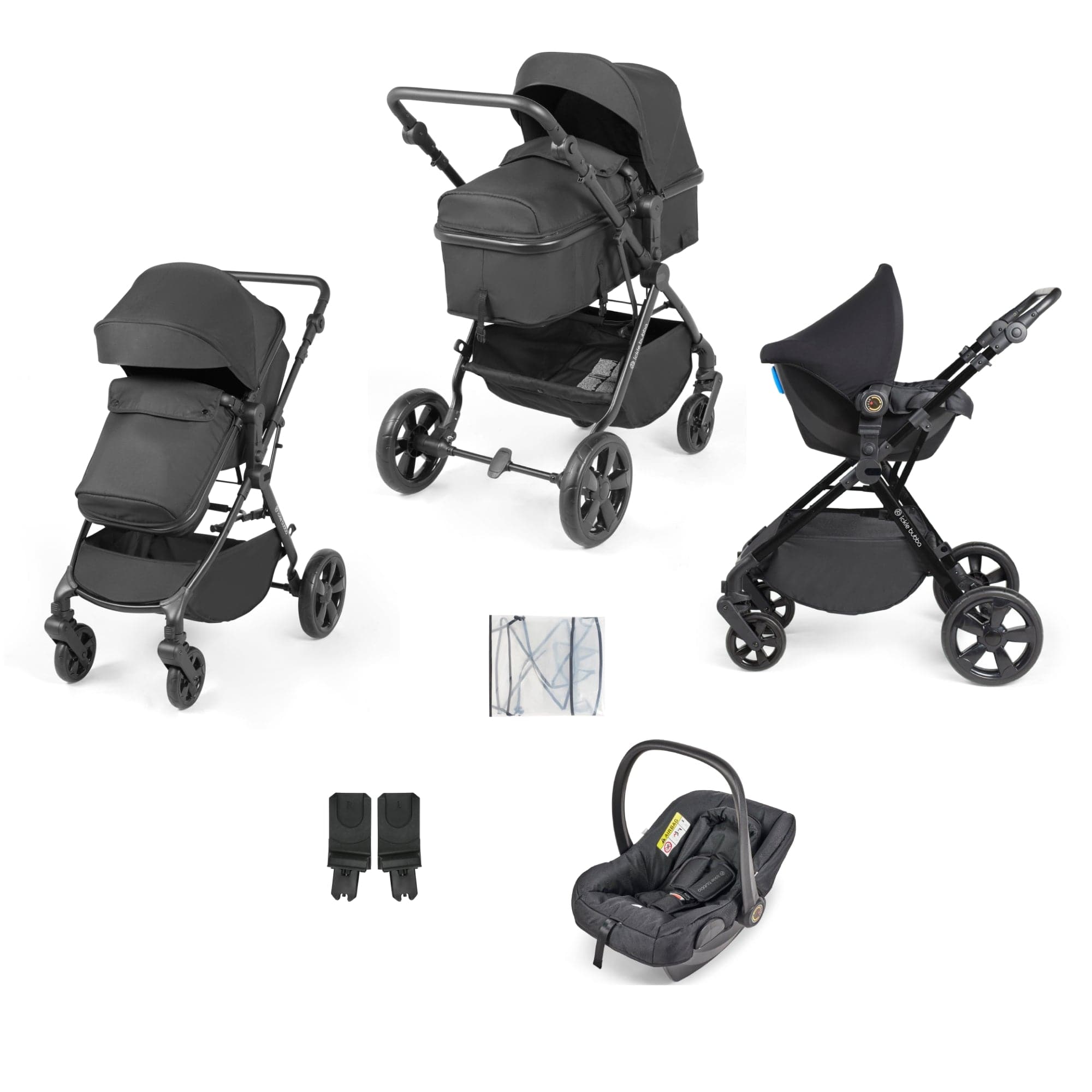 Ickle Bubba Comet 3-In-1 Travel System With Astral Car Seat - Black - For Your Little One
