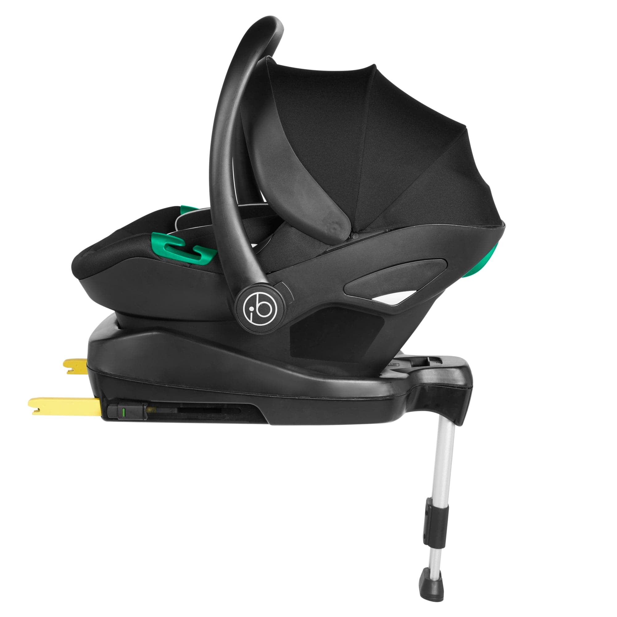 Ickle Bubba Comet I-Size Travel System With Stratus Car Seat & Isofix Base- Black - For Your Little One