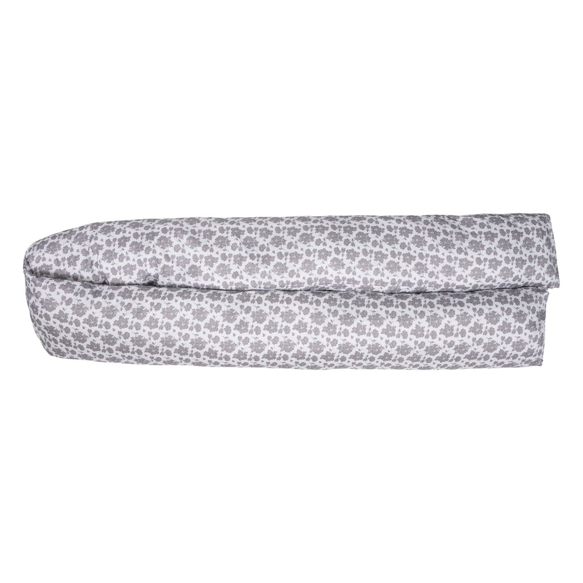 12 Ft Maternity Pillow Case - Grey Floral - For Your Little One