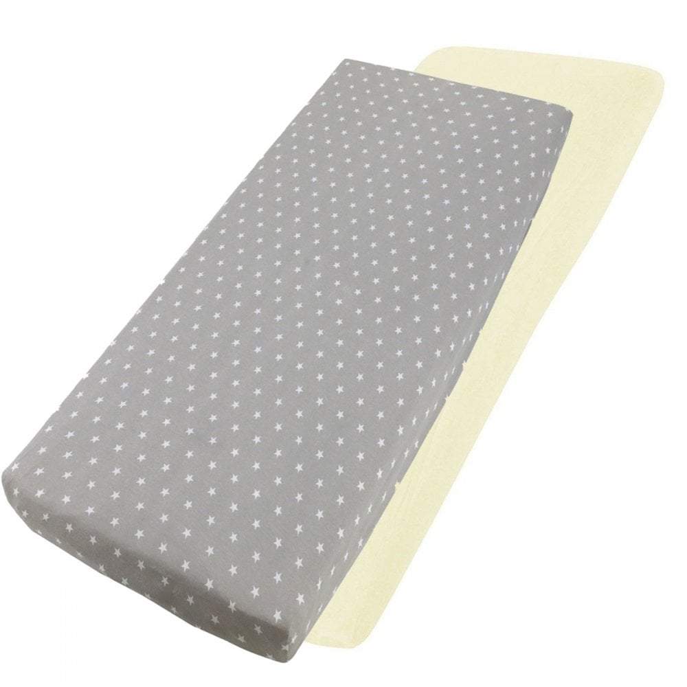 4x Jersey Fitted Sheet Compatible with Babystyle Oyster Snuggle Bed 55x90cm - For Your Little One