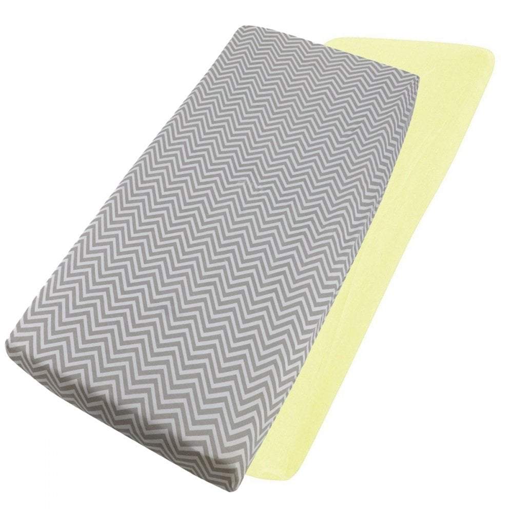2x Jersey Fitted Sheet Compatible with Babystyle Oyster Snuggle Bed 55x90cm - For Your Little One