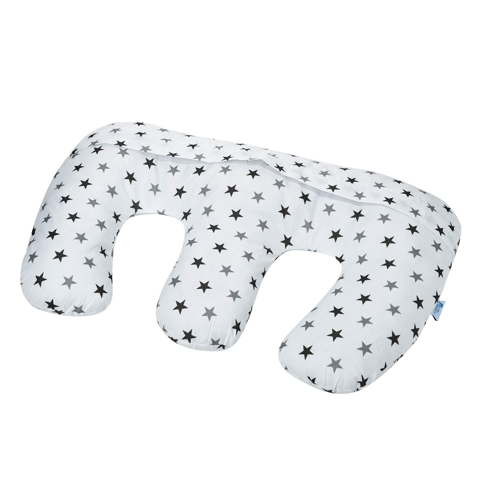Twin Pregnancy Nursing Pillow - Silver Stars - For Your Little One