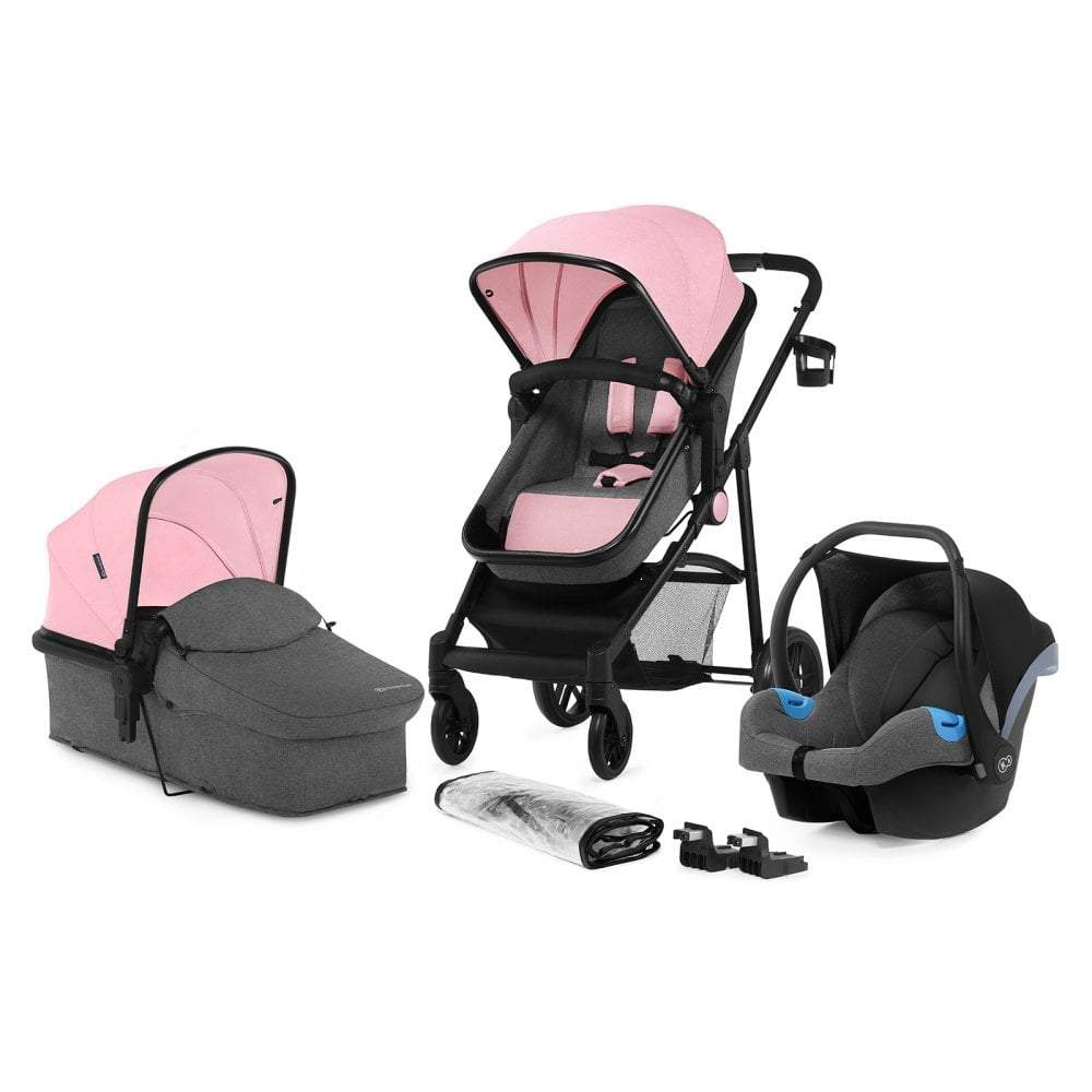 Kinderkraft Juli 3 in 1 Travel System - Pink - | For Your Little One