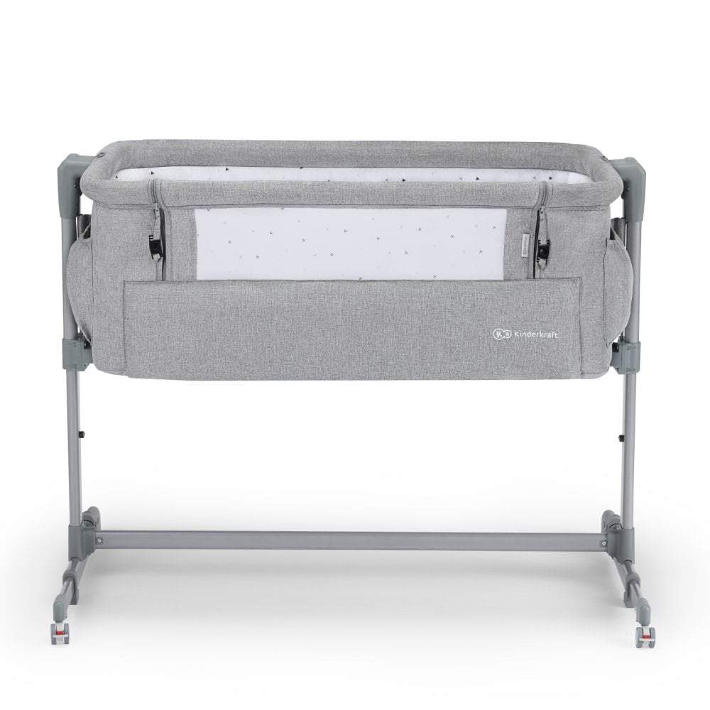 Kinderkraft Neste Up Bedside Crib - Light Melange - | For Your Little One