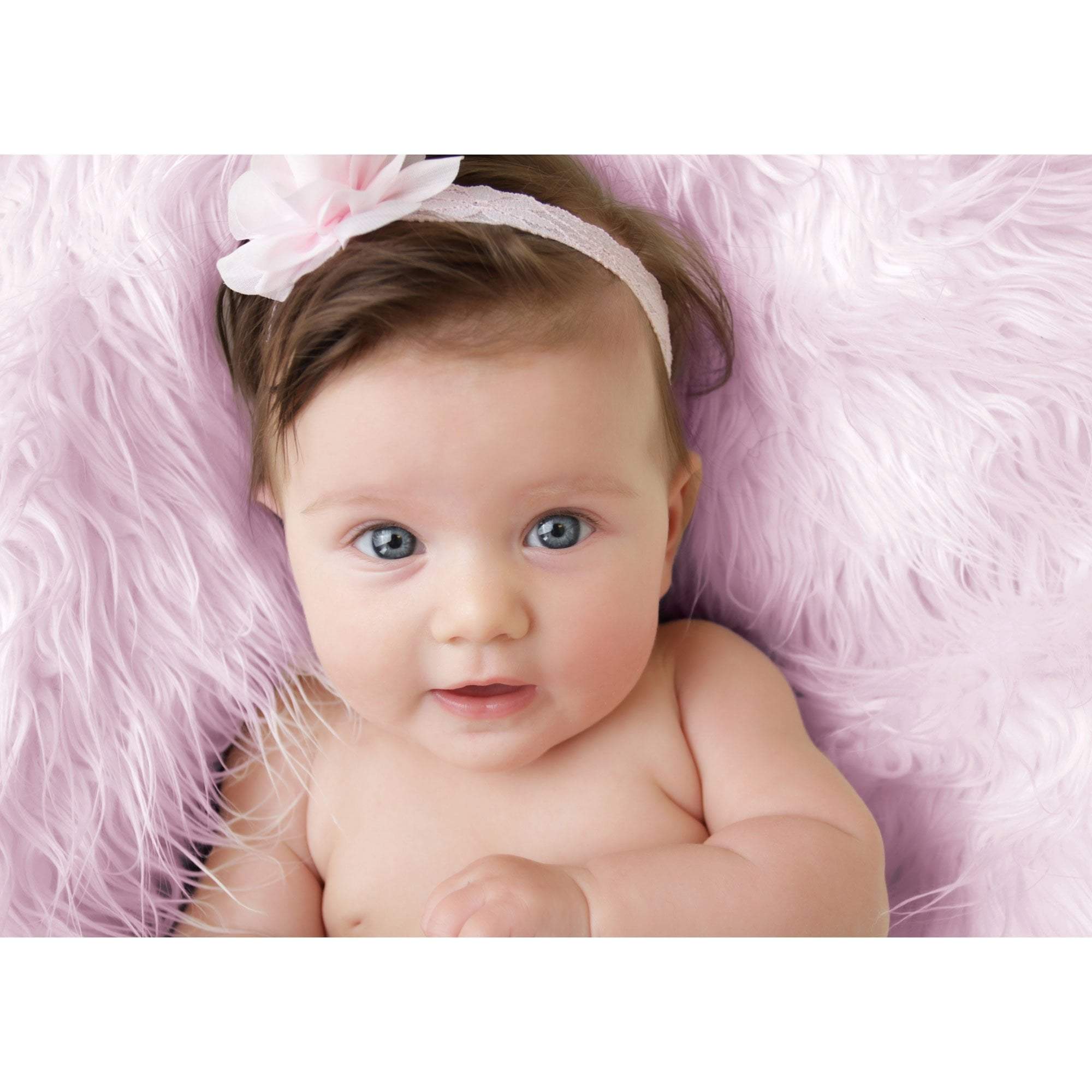 Luxury Faux Fur Baby Blanket - Pink - For Your Little One