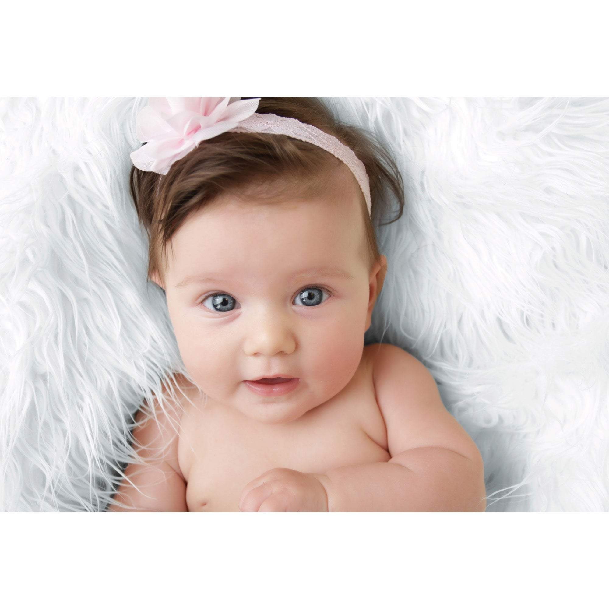 Luxury Faux Fur Baby Blanket  - White - For Your Little One