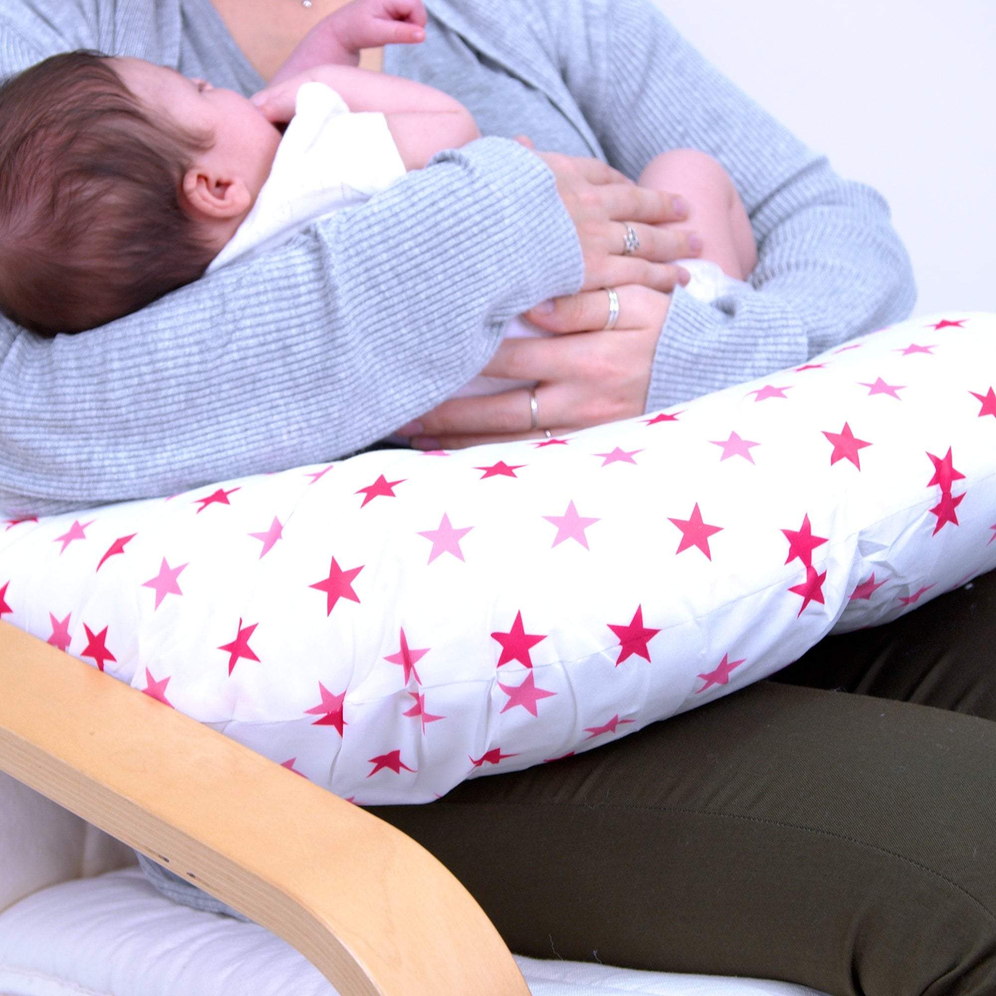 Breast Feeding Maternity Nursing Pillow - Little Star Pink - For Your Little One