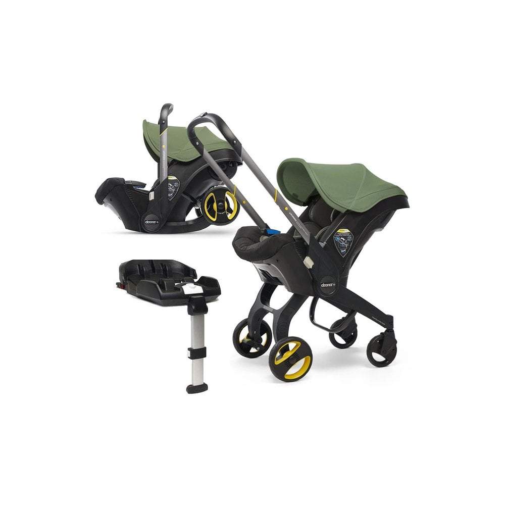 Doona+ Infant Car Seat Stroller + ISOFIX Base - Desert Green - | For Your Little One
