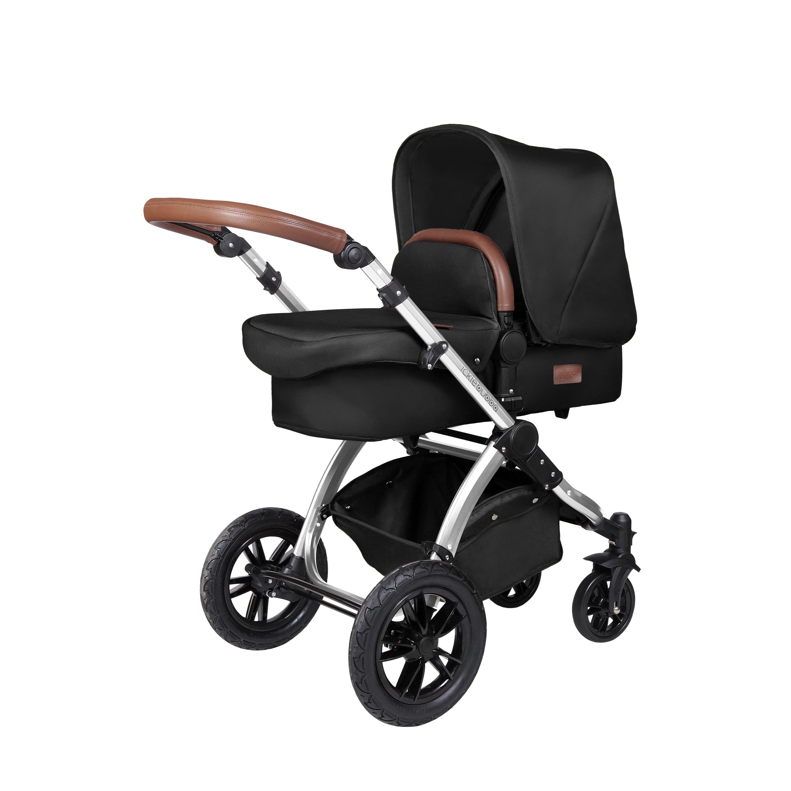 Ickle Bubba Stomp V4 2 In 1 Carrycot & Pushchair - Chrome / Midnight - For Your Little One