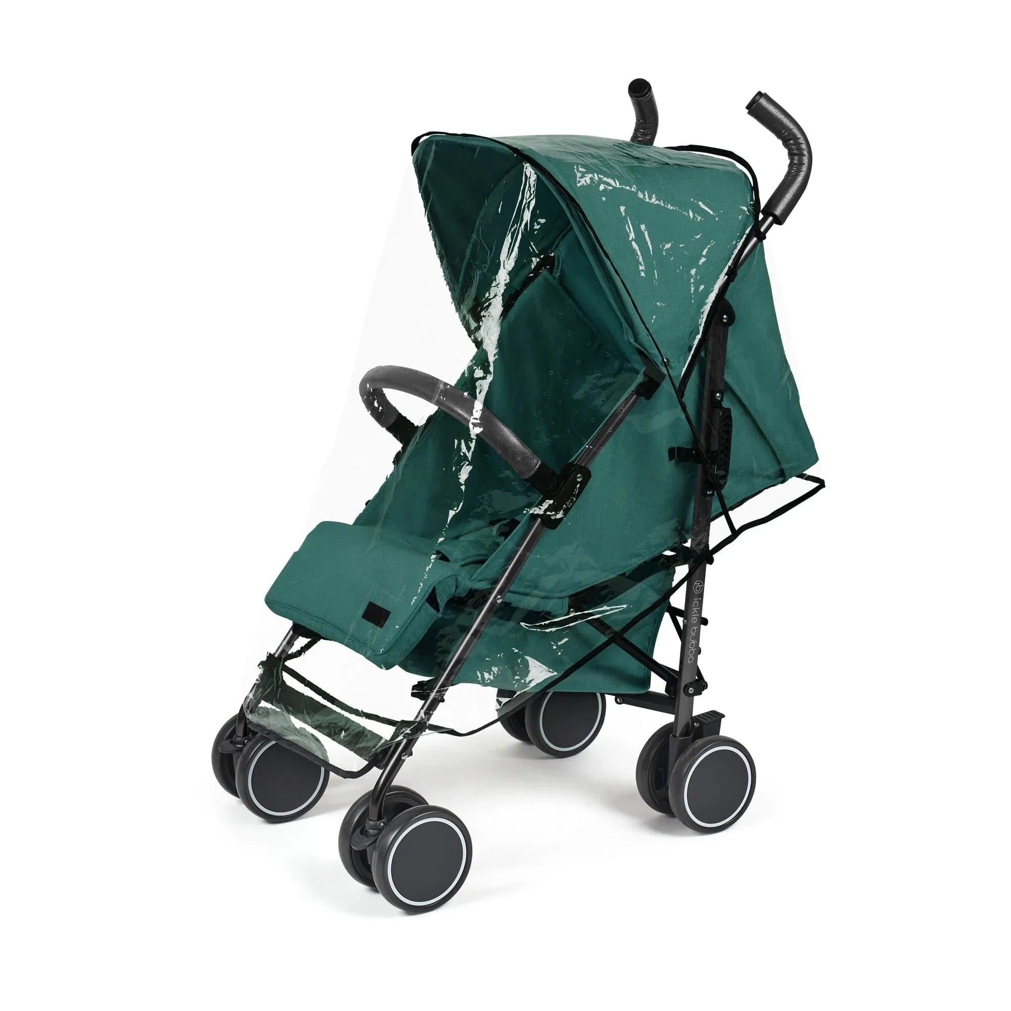 Ickle bubba Discovery Stroller - Matt Black / Teal - For Your Little One