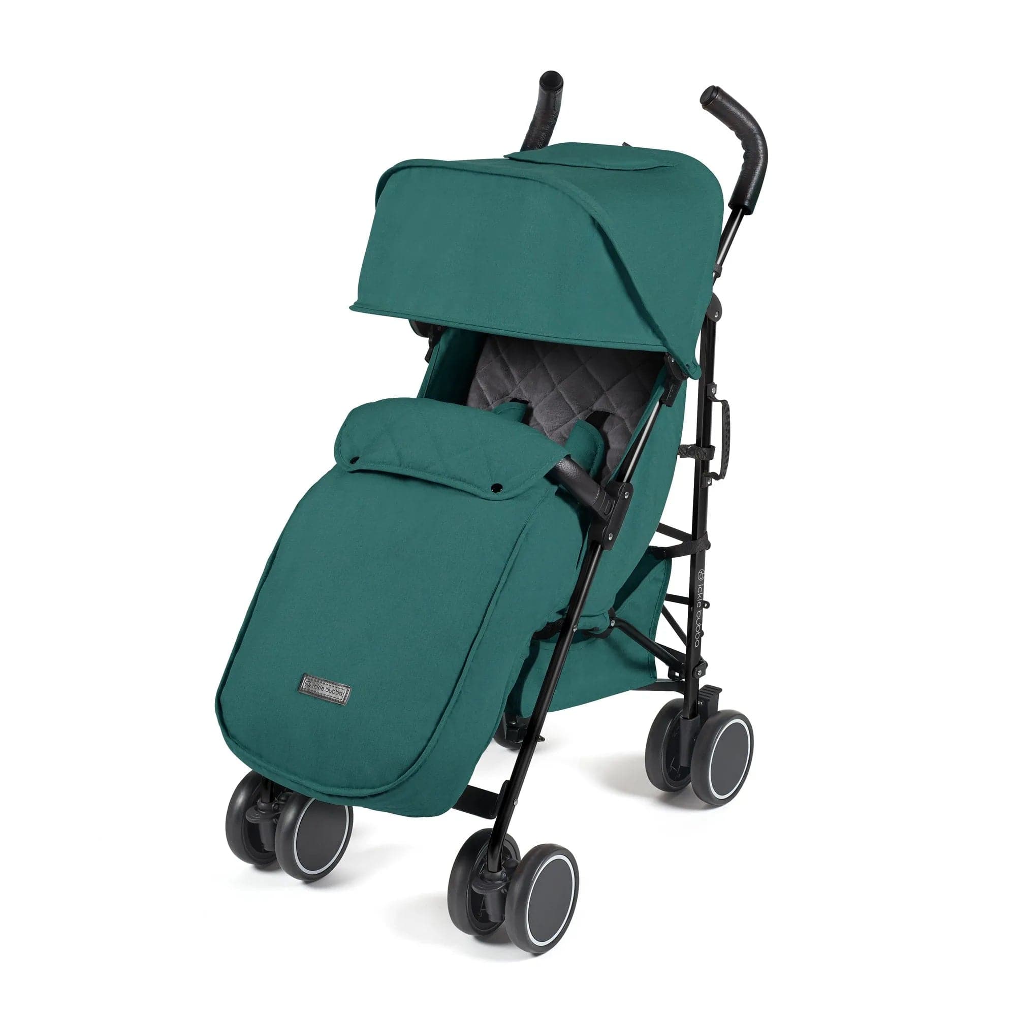 ickle bubba Discovery Max Stroller - Matt Black / Teal -  | For Your Little One
