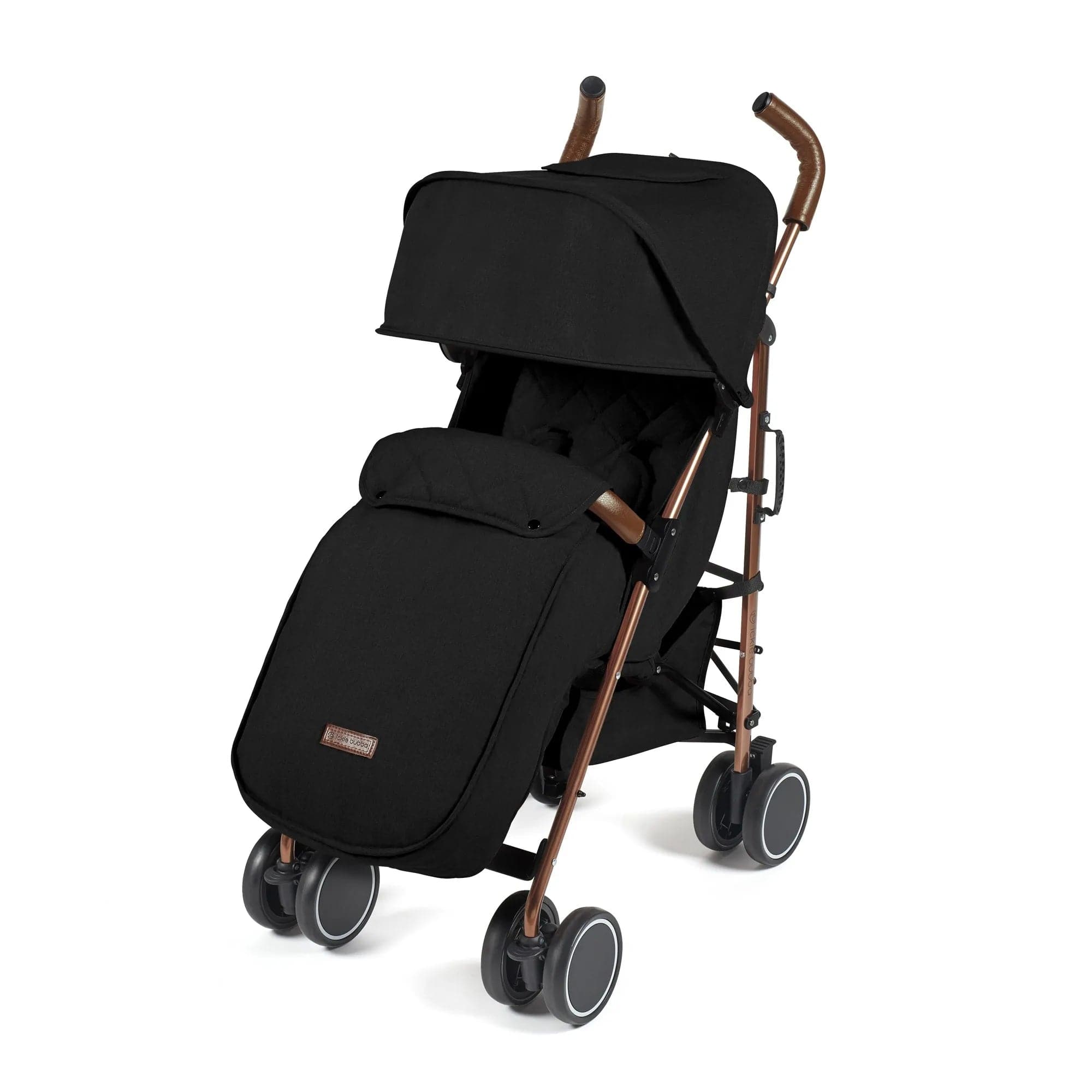 ickle bubba Discovery Prime Stroller - Black on Rose Gold - For Your Little One