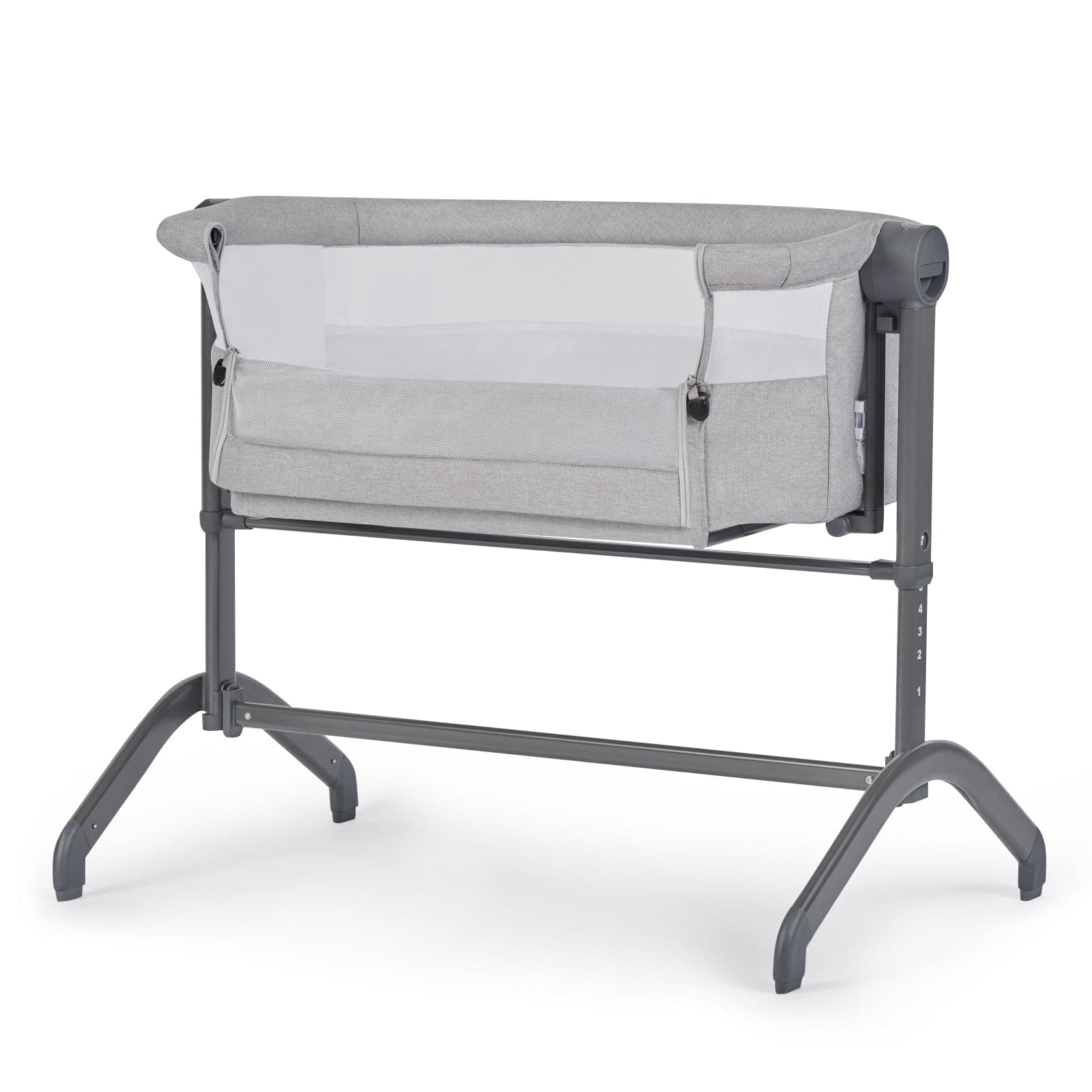 Kinderkraft Bea Bedside Crib - Grey - For Your Little One