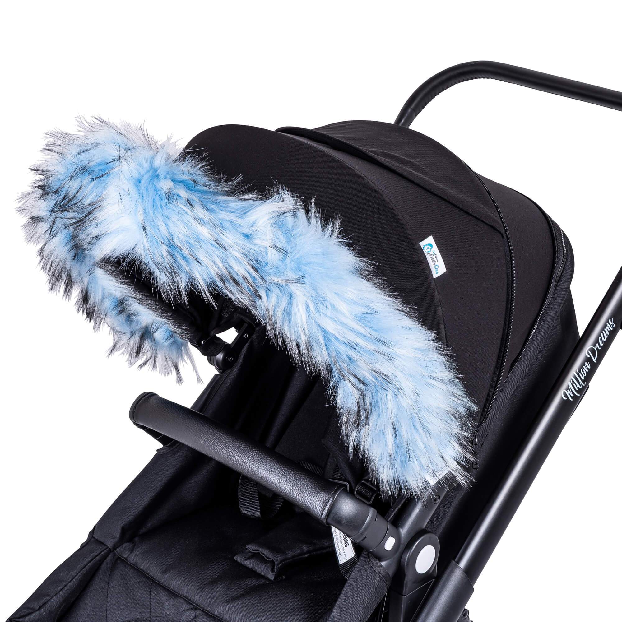 Pram Fur Hood Trim Attachment for Pushchair - For Your Little One