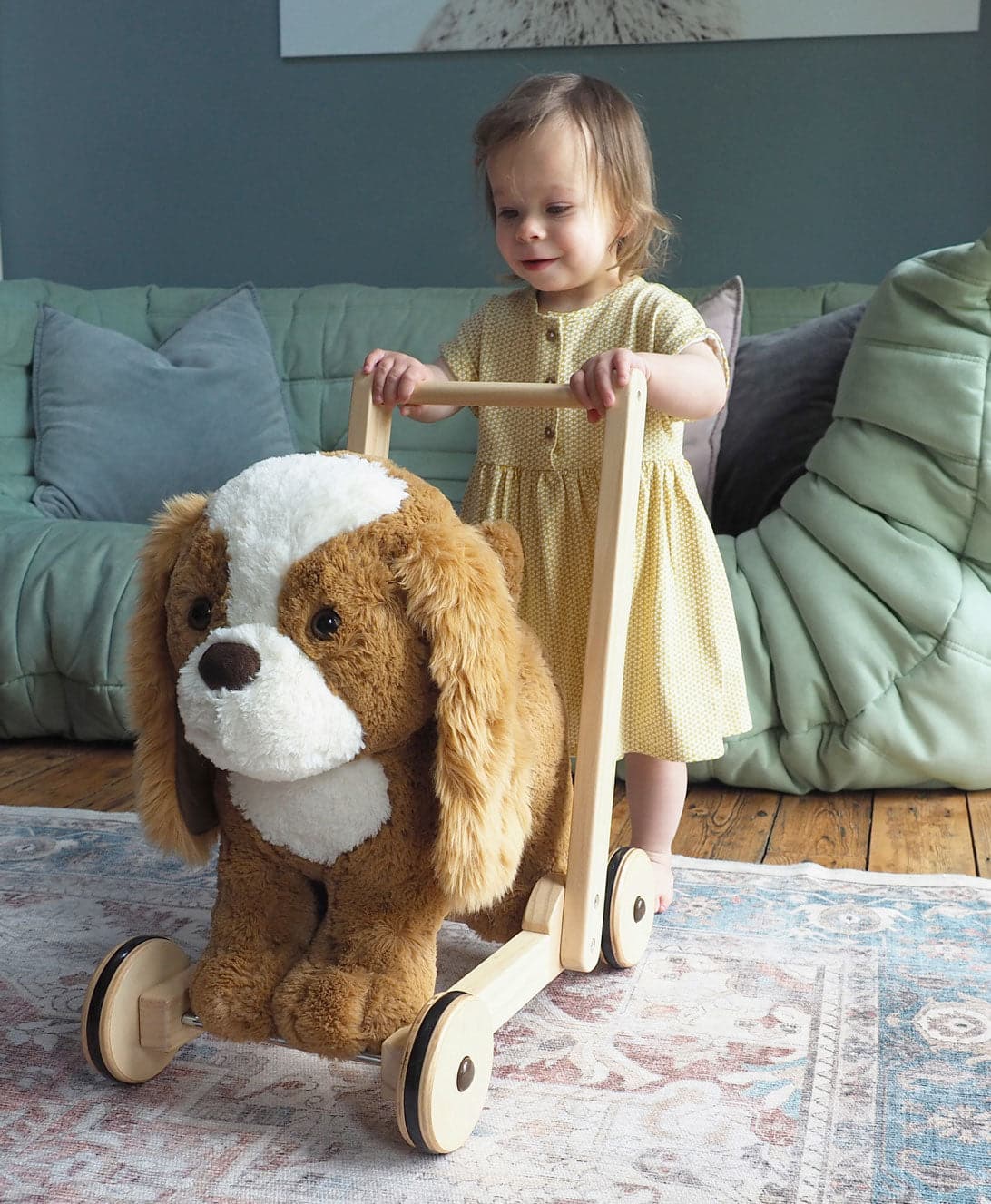Little Bird Told Me Peanut Pup Baby Walker / Push Along Dog - For Your Little One