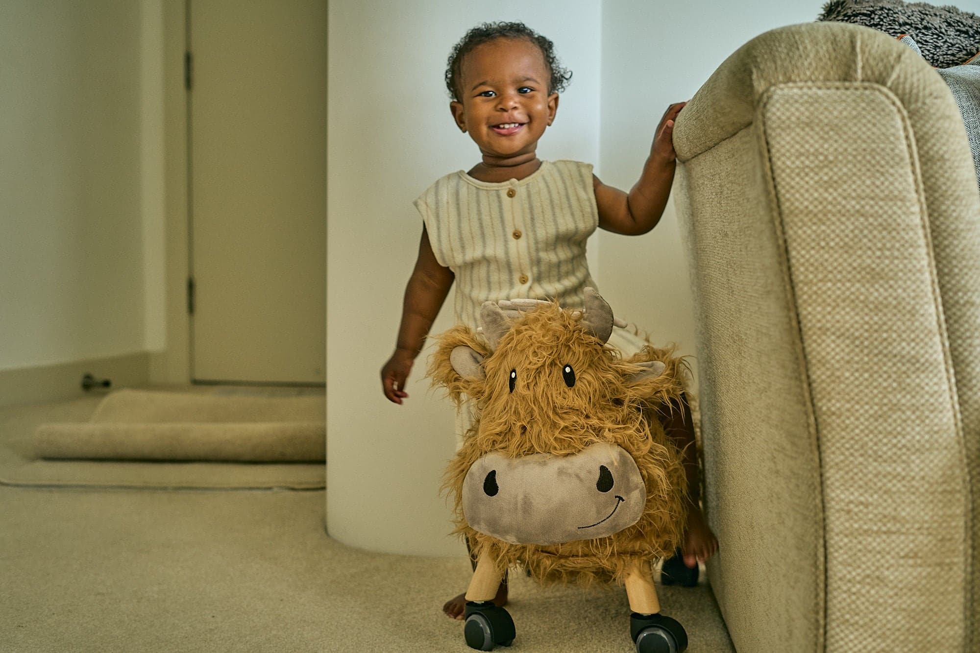 Little Bird Told Me Hubert Highland Cow Ride On - For Your Little One