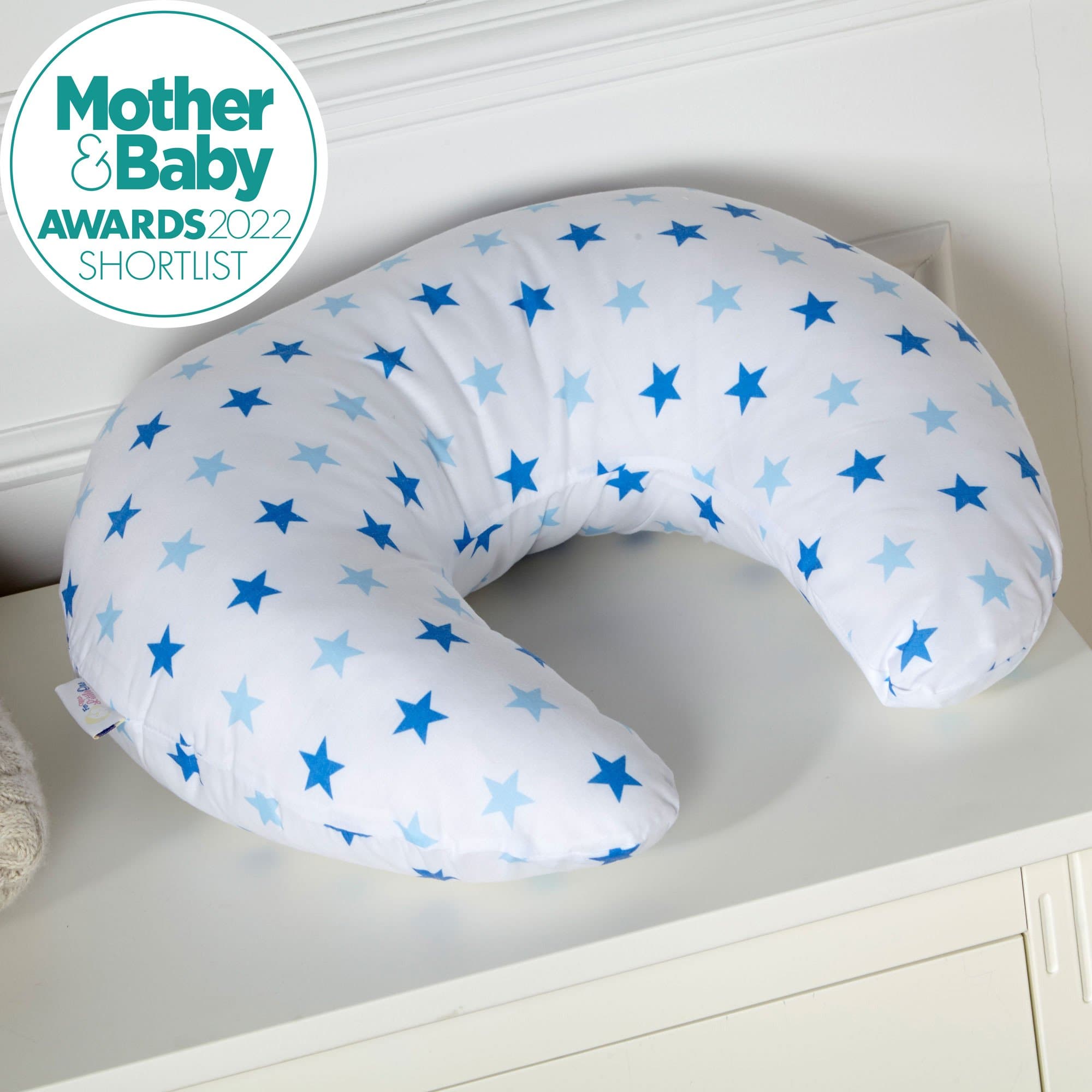 Breast Feeding Maternity Nursing Pillow - Little Star Blue - For Your Little One