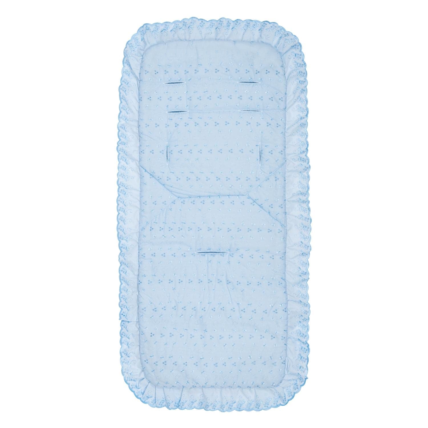 Broderie Anglaise Pushchair Seat Liner Compatible with Mamas & Papas - Fits All Models - Blue / Fits All Models | For Your Little One