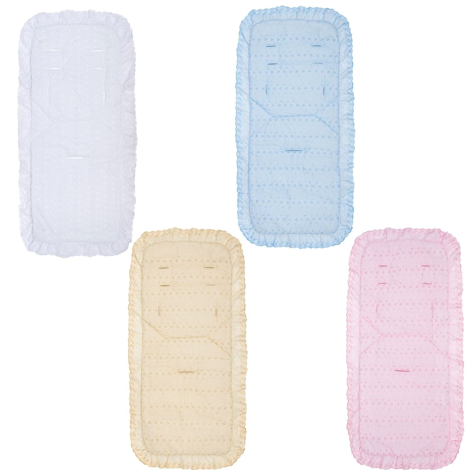 Broderie Anglaise Pushchair Seat Liner Compatible with Chicco - Fits All Models - For Your Little One