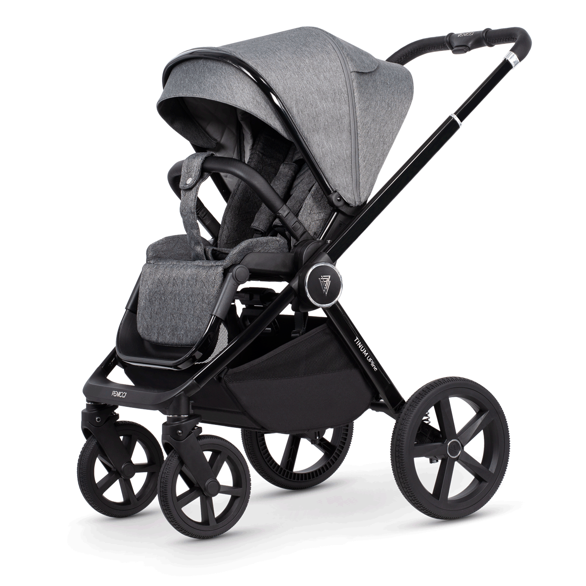 Venicci Tinum Upline 2 In 1 Pram Pushchair - Slate Grey