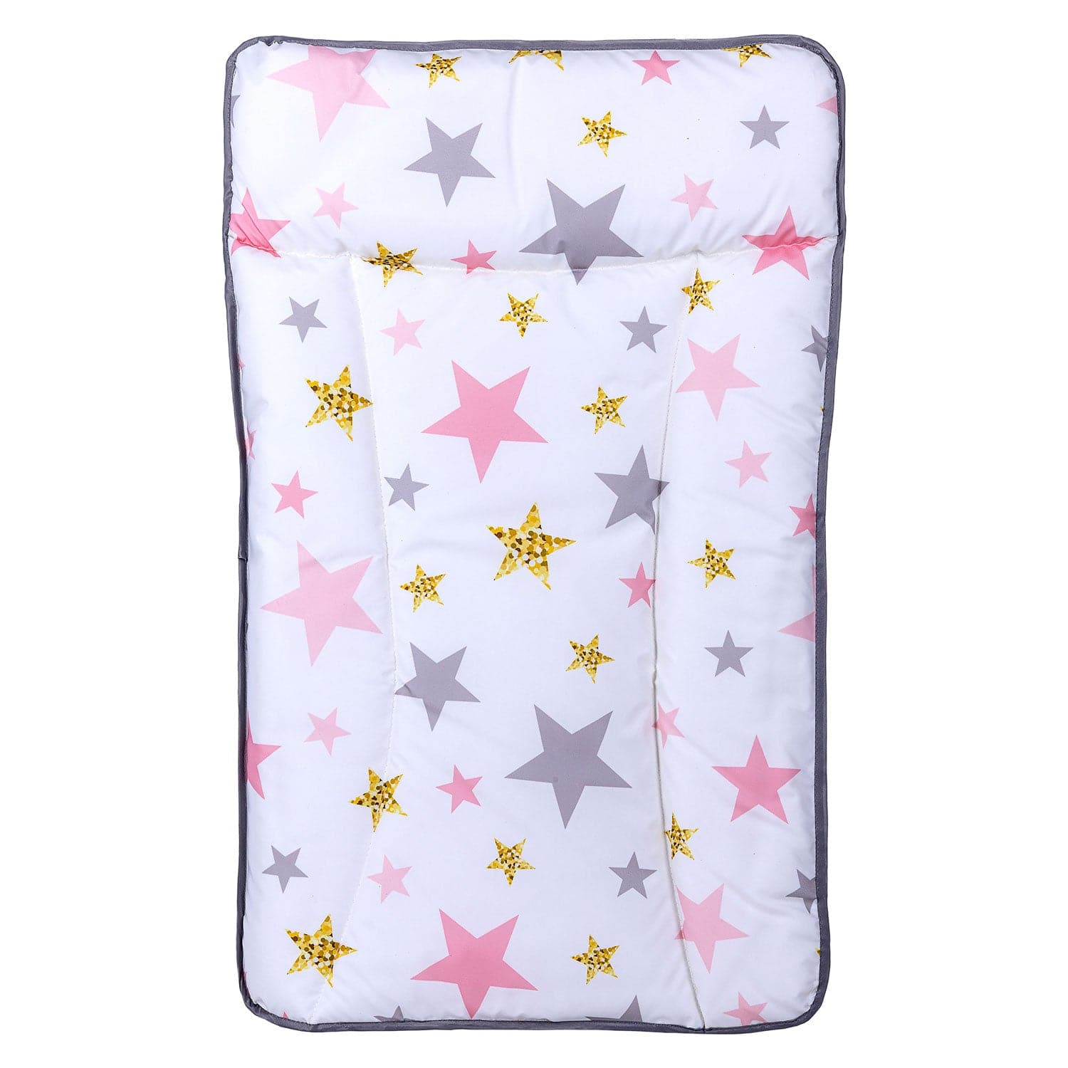 Deluxe Changing Mat - Pink And Gold Stars - For Your Little One
