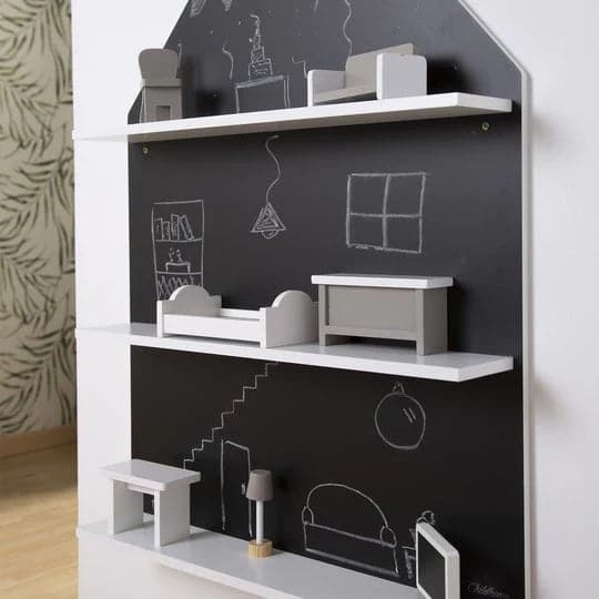 Childhome Blackboard House - Wall Shelf - 90 x 60 x 10cm - For Your Little One