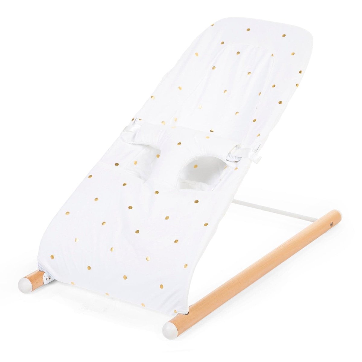 Childhome Evolux Bouncer Cover - White / Gold Dots - For Your Little One