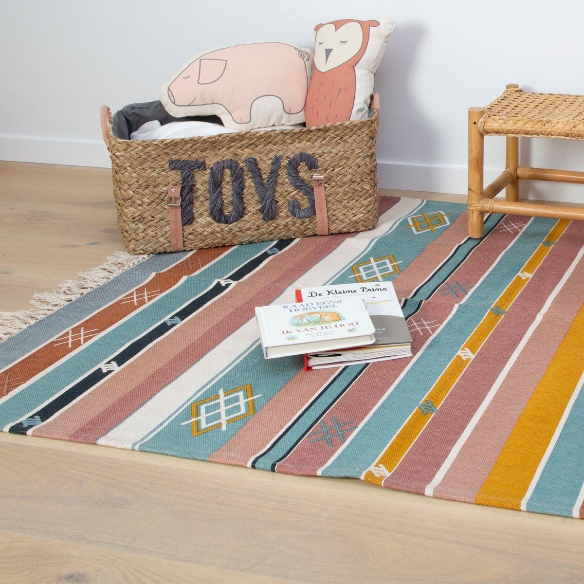 Childhome Geometric Multi Colour Carpet 120 x 60cm - For Your Little One
