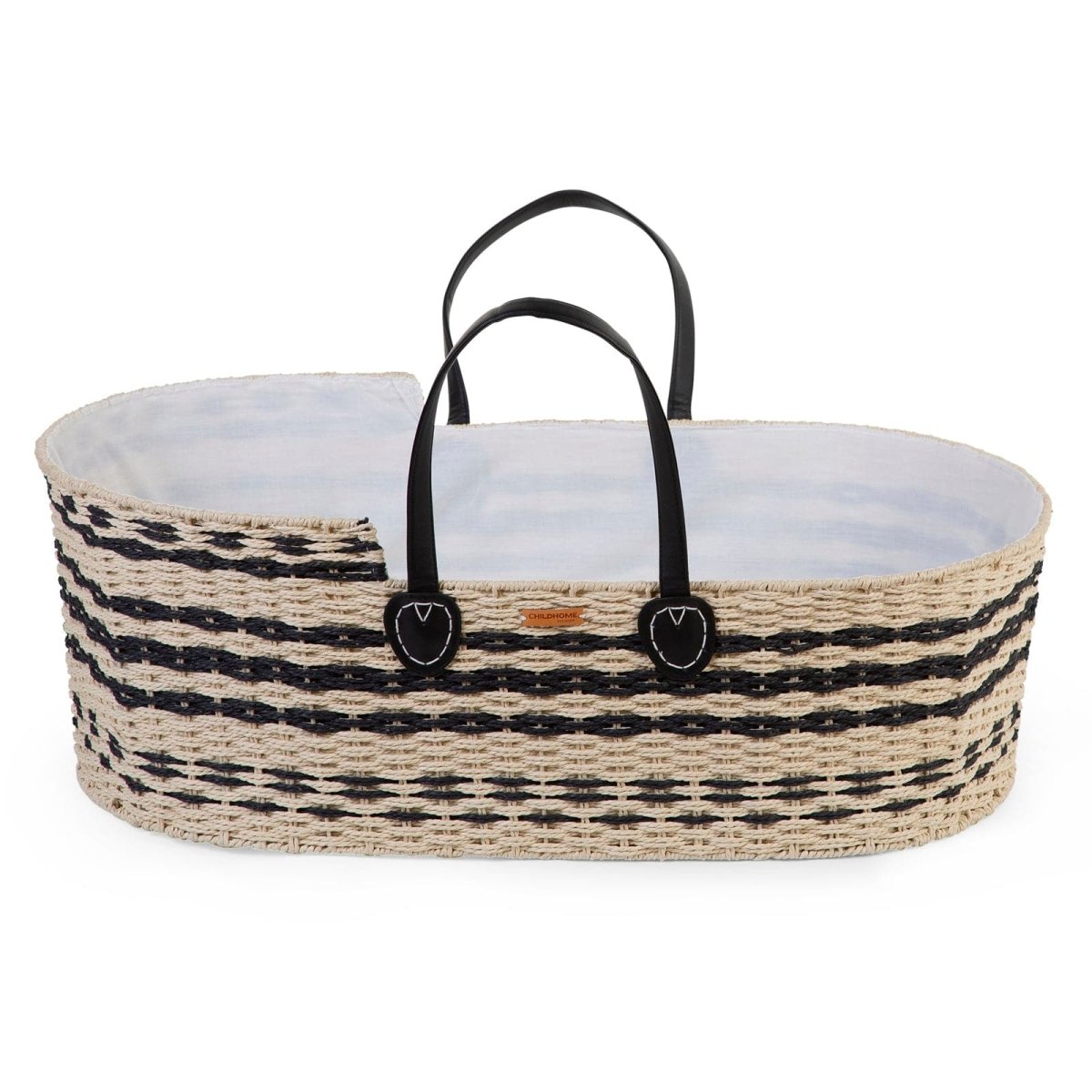 Childhome Moses Basket (Mattress included) - Natural/Anthracite - For Your Little One