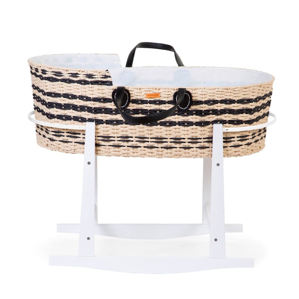 Childhome Moses Basket (Mattress included) - Natural/Anthracite - For Your Little One