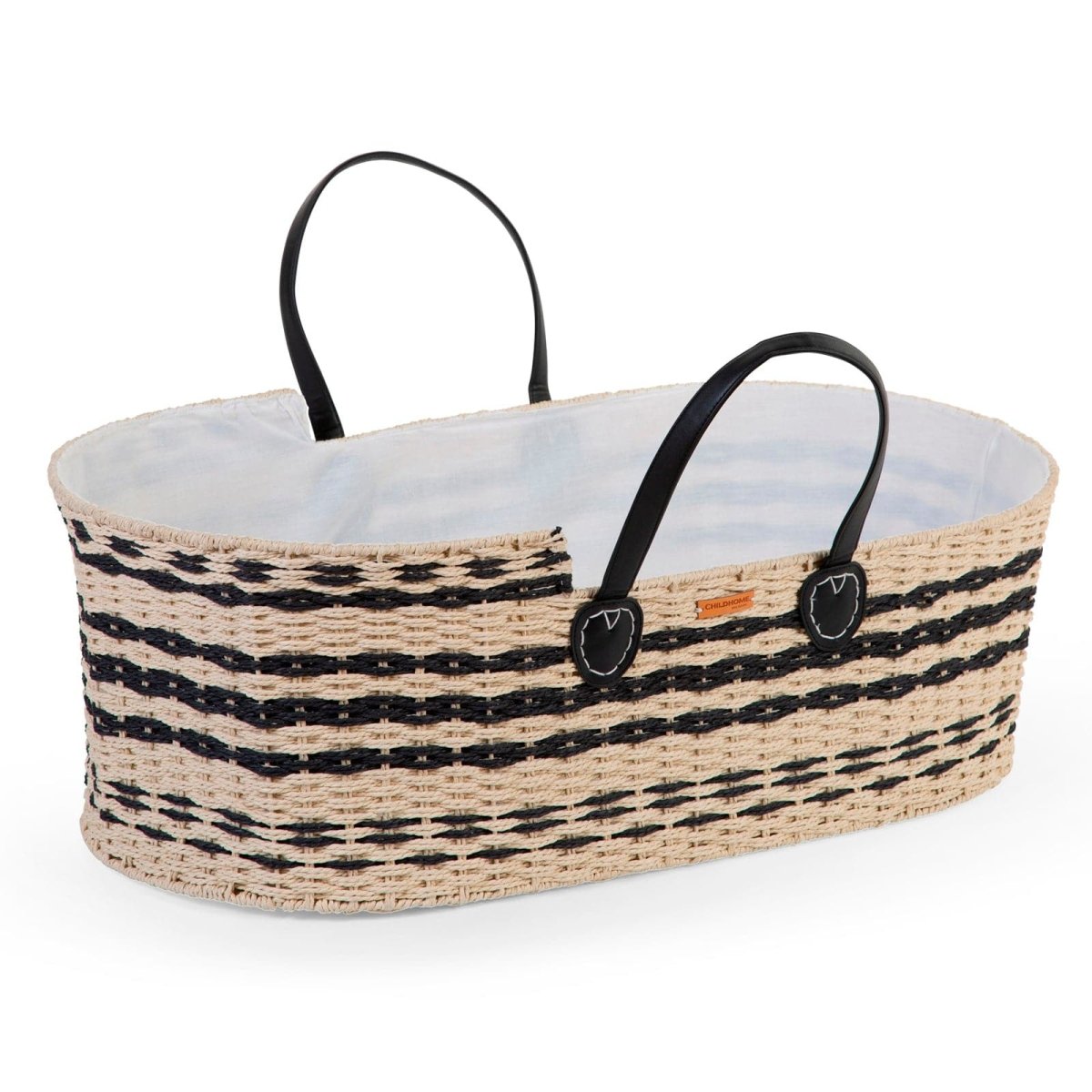 Childhome Moses Basket (Mattress included) - Natural/Anthracite - For Your Little One