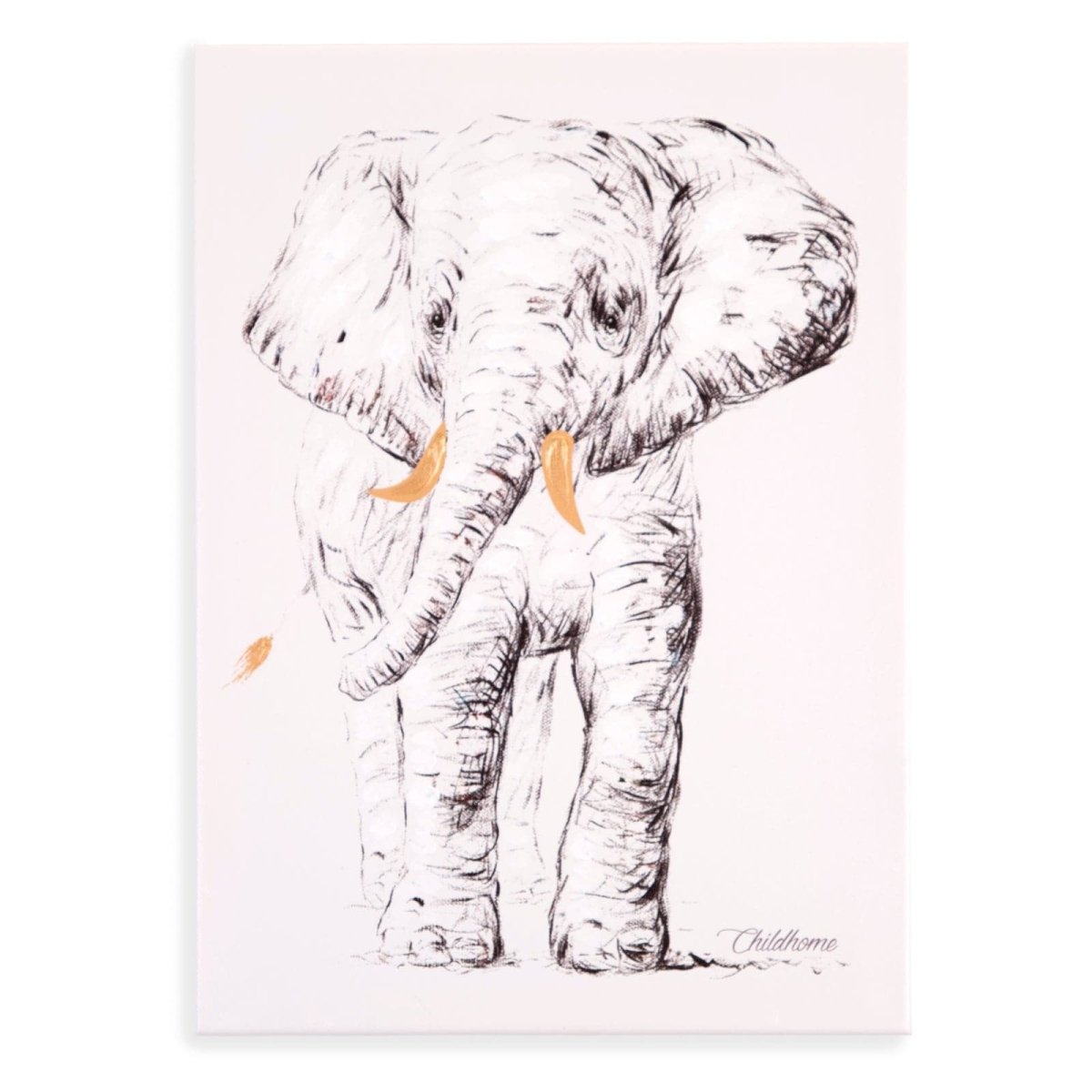 Childhome Oil Painting Elephant Head - For Your Little One