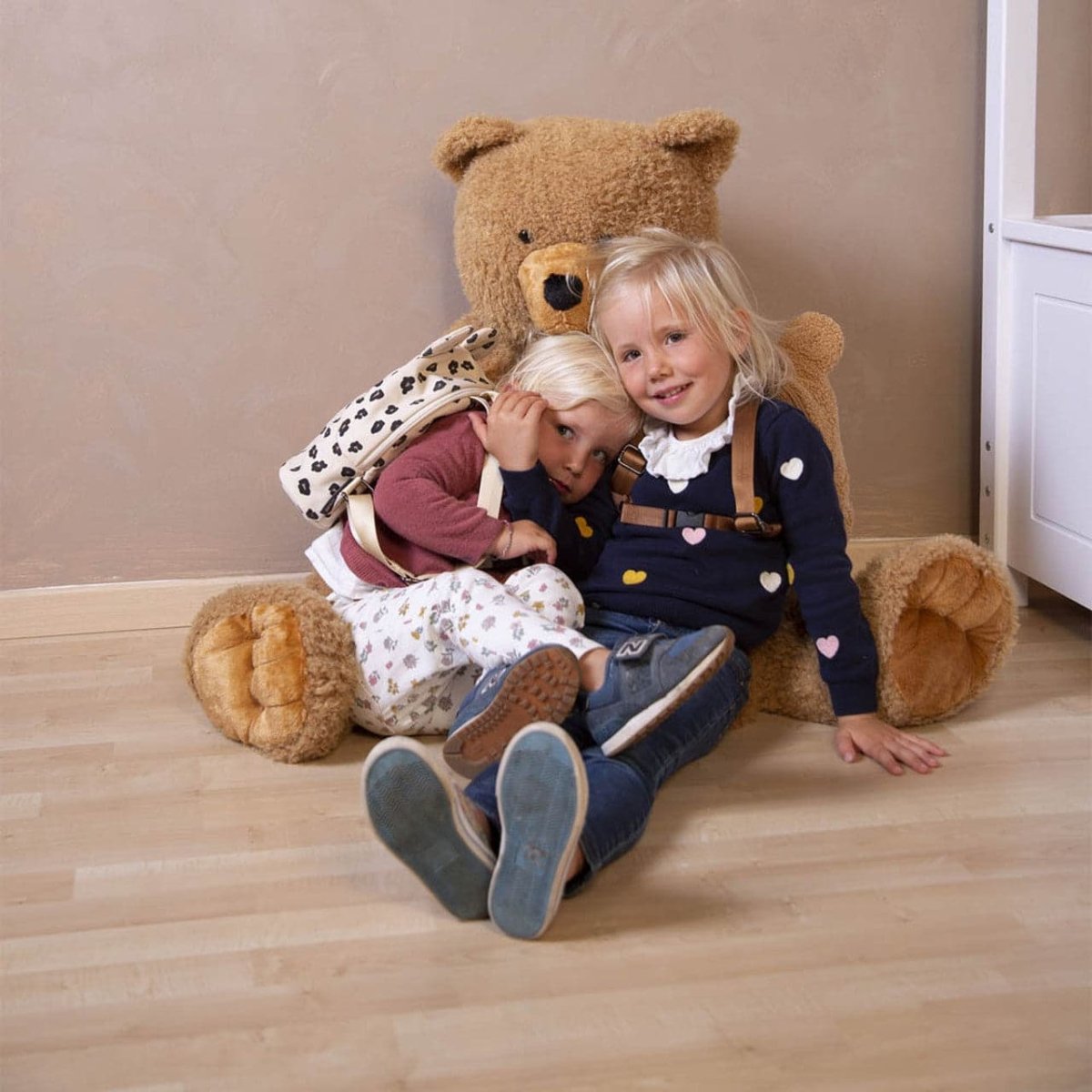 Childhome Seated Teddy Bear Stuffed Animal Beige - 76cm - For Your Little One