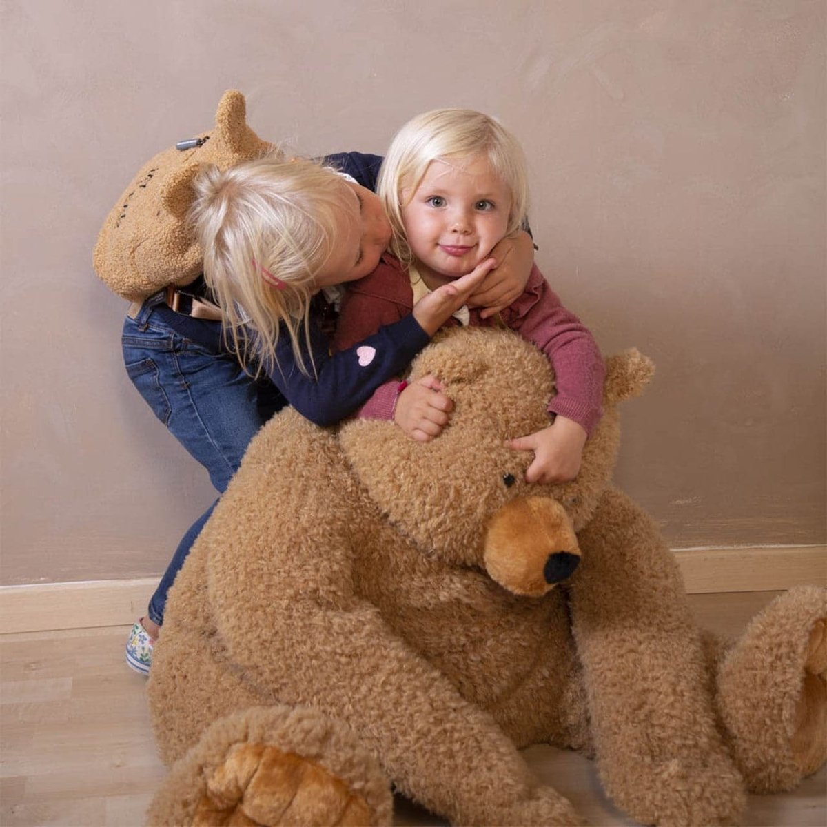 Childhome Seated Teddy Bear Stuffed Animal Beige - 76cm - For Your Little One