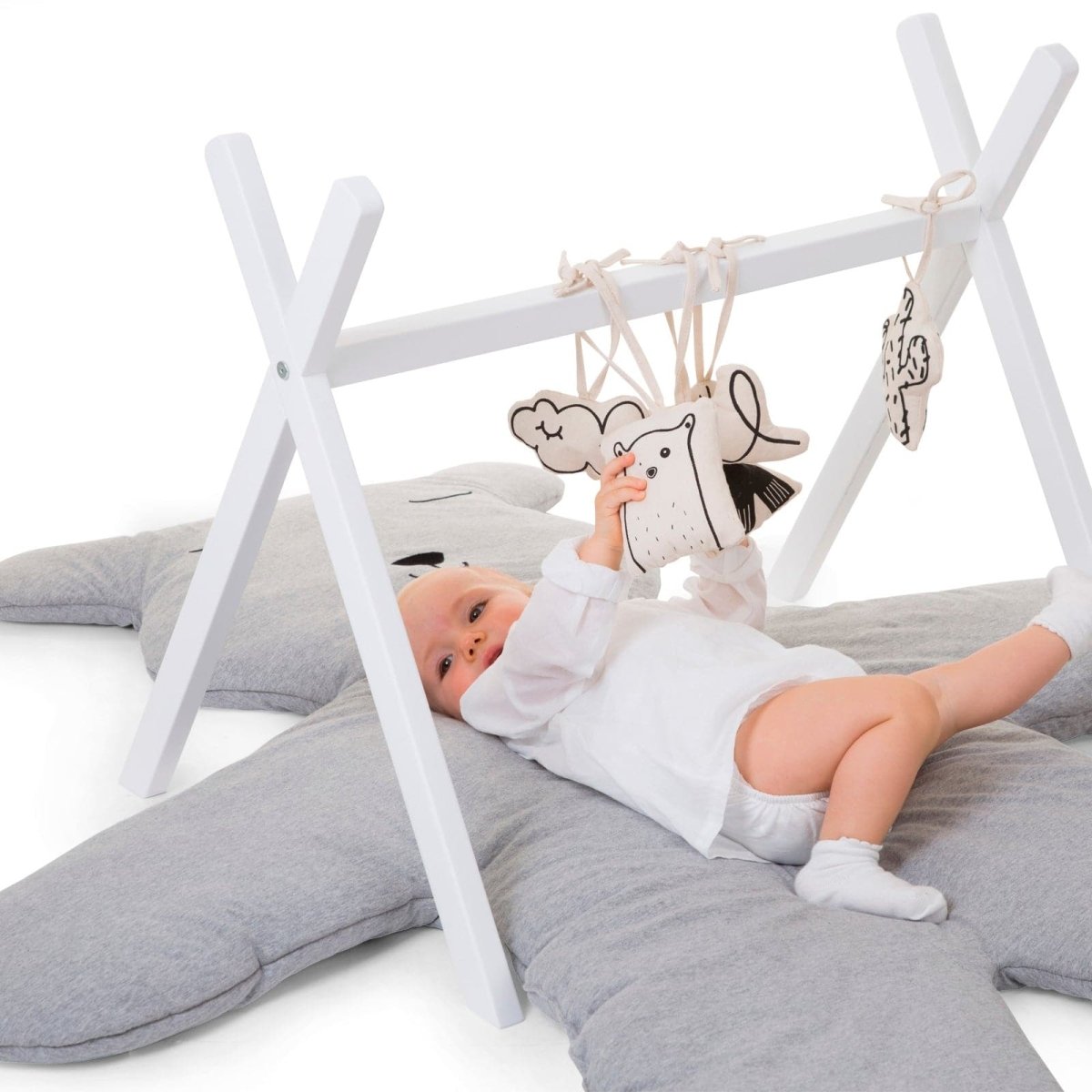 Childhome Teddy Bear Playmat Big 150cm Jersey Grey - For Your Little One