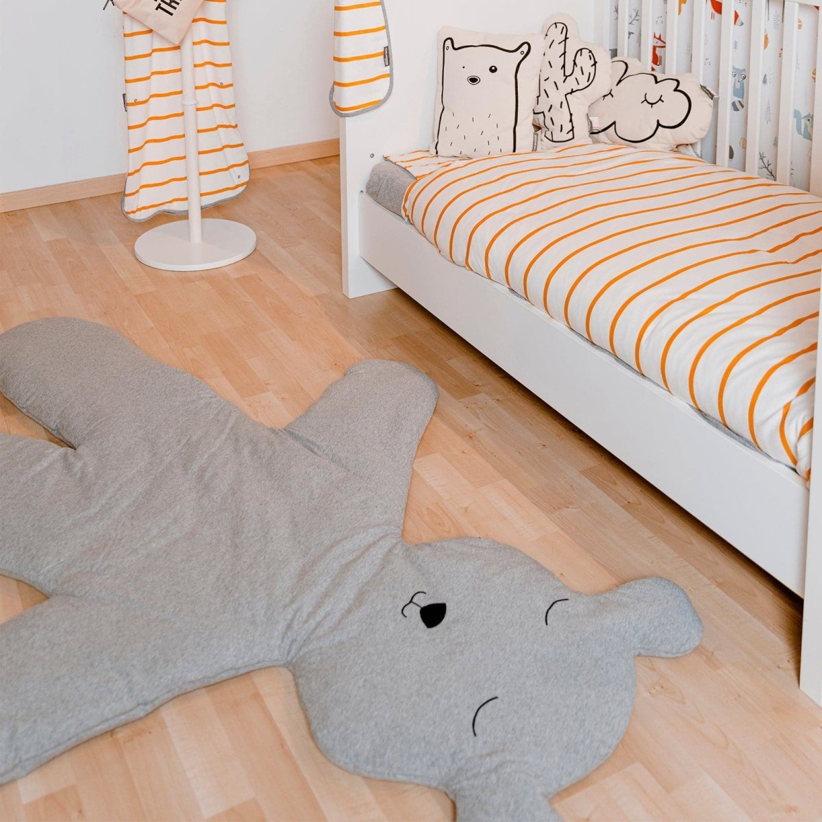 Childhome Teddy Bear Playmat Big 150cm Jersey Grey - For Your Little One