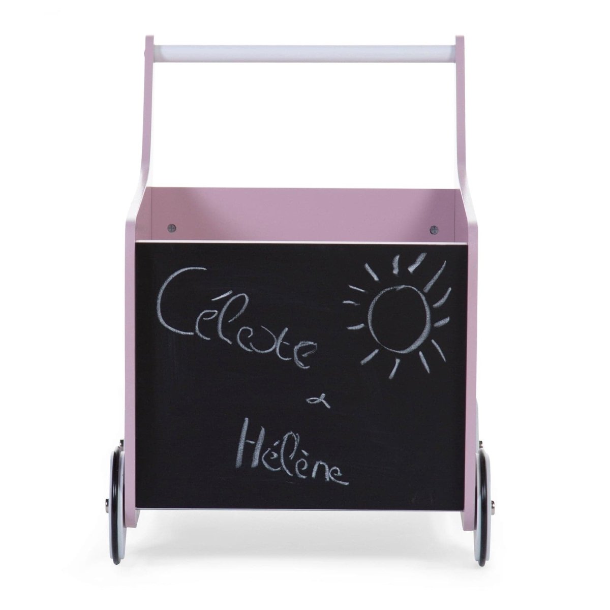 Childhome Wooden Toy Stroller - Soft Pink - For Your Little One