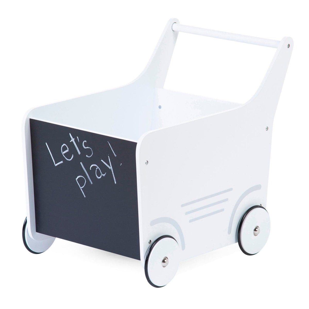 Childhome Wooden Toy Stroller - White - For Your Little One