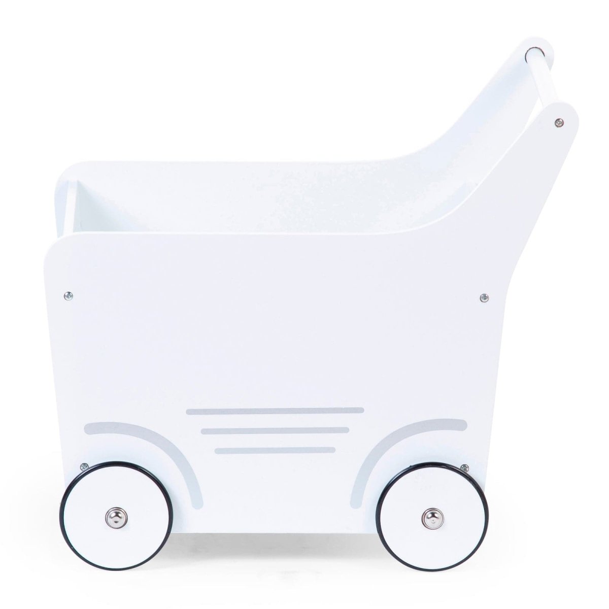 Childhome Wooden Toy Stroller - White - For Your Little One