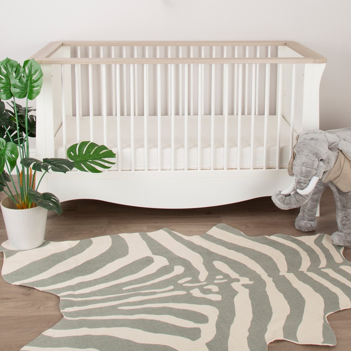Childhome Zebra Rug - Grey 145 x 60cm - For Your Little One