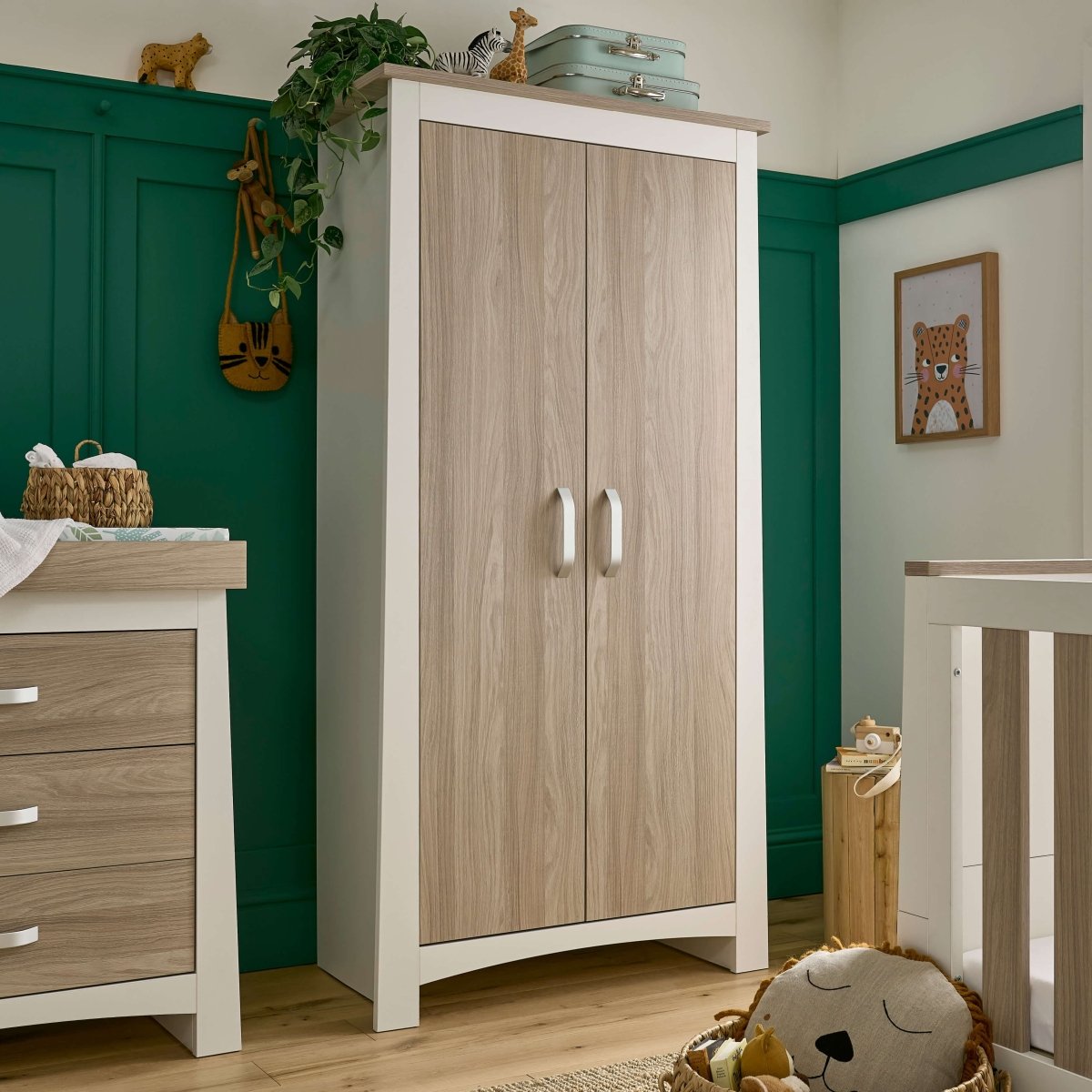 Cuddleco Ada 2 Piece Nursery Furniture Set - White & Ash - For Your Little One