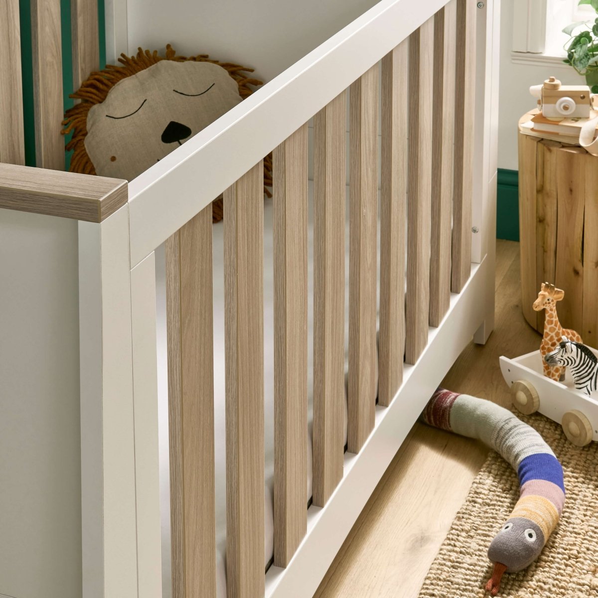 Cuddleco Ada 2 Piece Nursery Furniture Set - White & Ash - For Your Little One