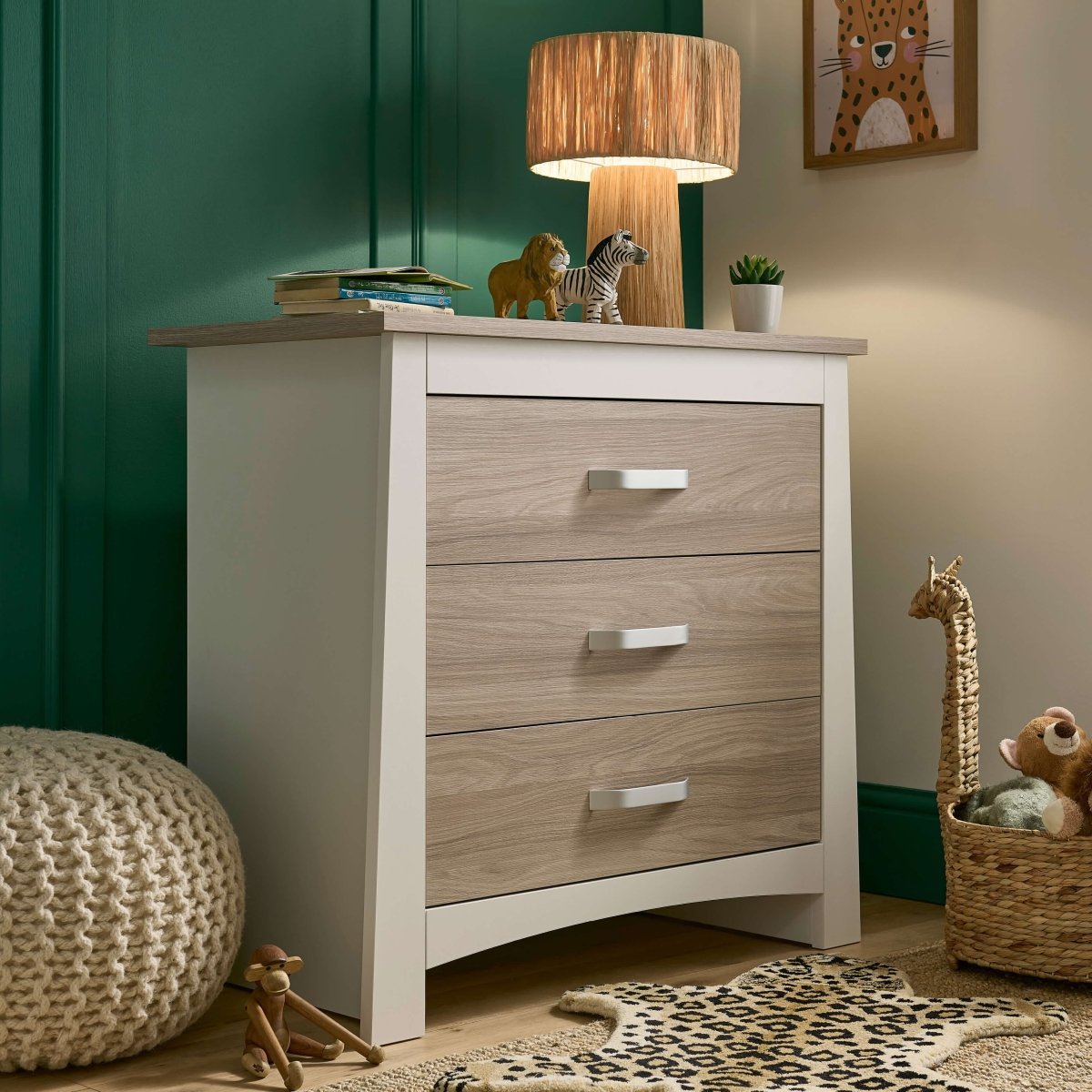 Cuddleco Ada 2 Piece Nursery Furniture Set - White & Ash - For Your Little One