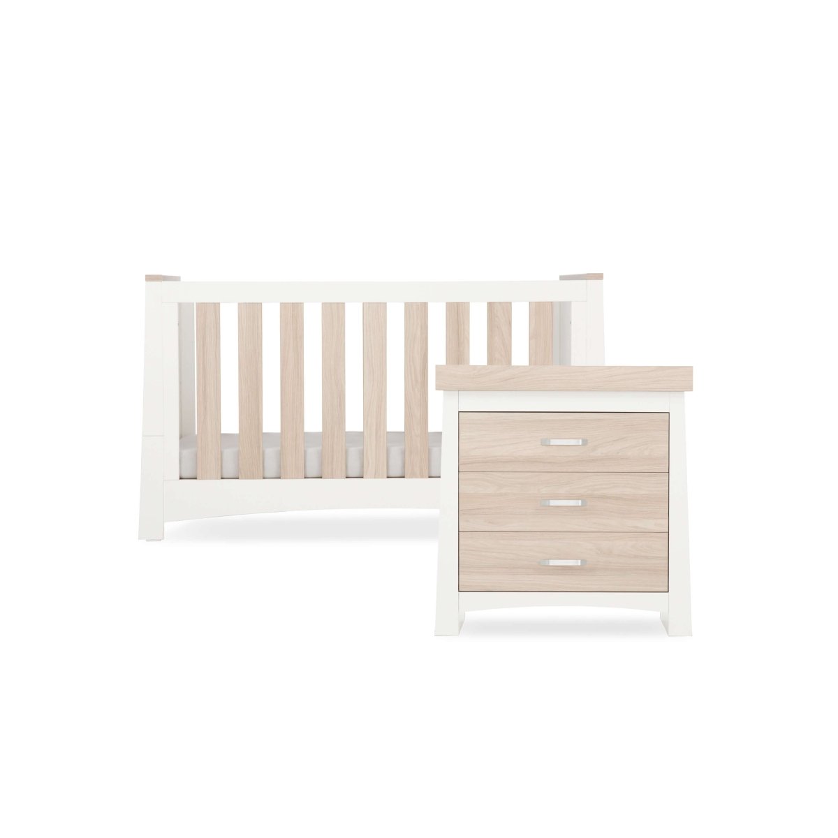 Cuddleco Ada 2 Piece Nursery Furniture Set - White & Ash - For Your Little One
