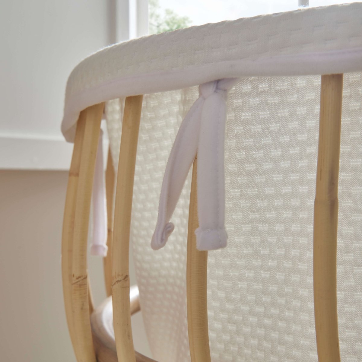 Cuddleco Aria 2 Piece Set With Crib & Clothes Rail - Rattan - For Your Little One