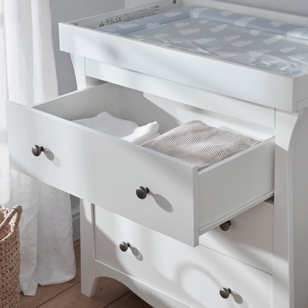Cuddleco Clara 2 Piece Nursery Furniture Set - White - For Your Little One