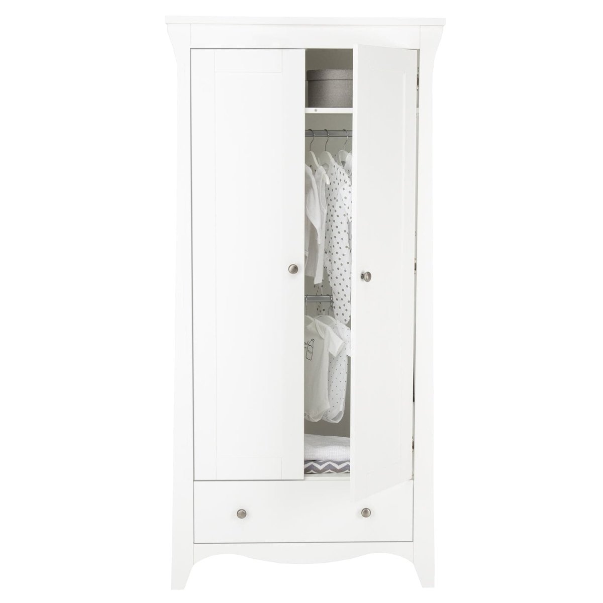 Cuddleco Clara 3 Piece Nursery Furniture Set - White - For Your Little One
